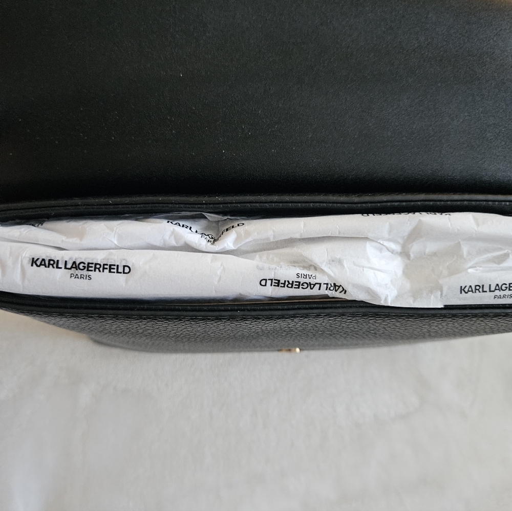 NWT Karl Lagerfeld Elegant Black Handbag Crossbody - Picture 11 of 11